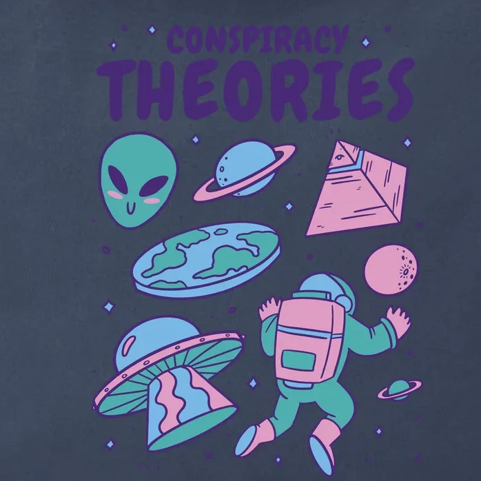 Conspiracy Theories Alien Space Zip Tote Bag