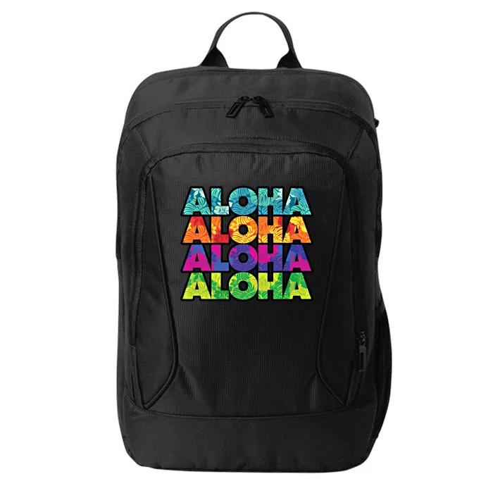 Colorful Tropical Aloha Hawaiian Hawaii City Backpack