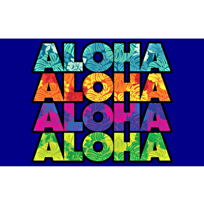 Colorful Tropical Aloha Hawaiian Hawaii Bumper Sticker