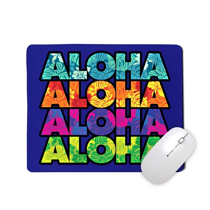 Colorful Tropical Aloha Hawaiian Hawaii Mousepad