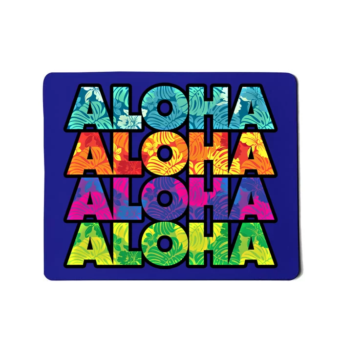 Colorful Tropical Aloha Hawaiian Hawaii Mousepad