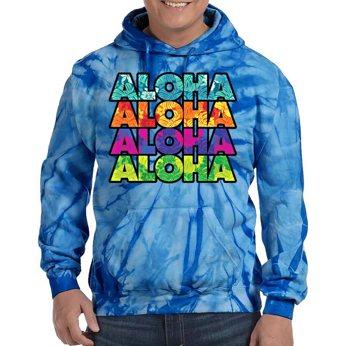 Colorful Tropical Aloha Hawaiian Hawaii Tie Dye Hoodie