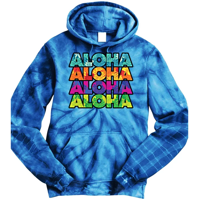 Colorful Tropical Aloha Hawaiian Hawaii Tie Dye Hoodie