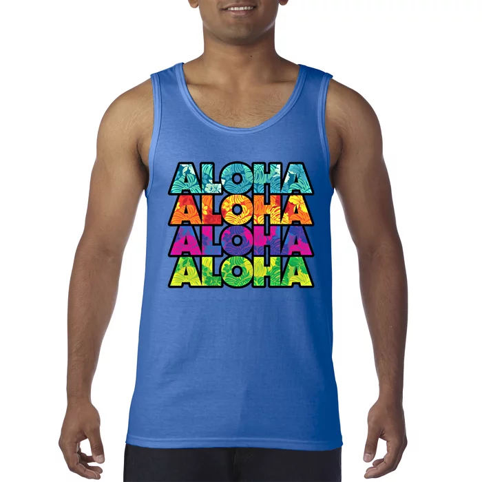 Colorful Tropical Aloha Hawaiian Hawaii Tank Top