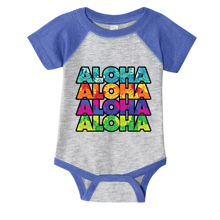 Colorful Tropical Aloha Hawaiian Hawaii Infant Baby Jersey Bodysuit