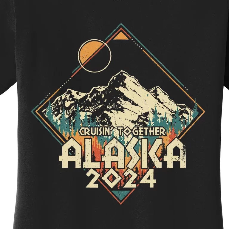 Cruisin Together Alaska 2024 Alaskan Cruise Trip Matching Women's T-Shirt