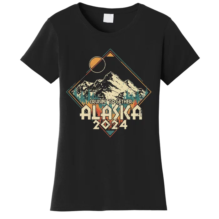 Cruisin Together Alaska 2024 Alaskan Cruise Trip Matching Women's T-Shirt