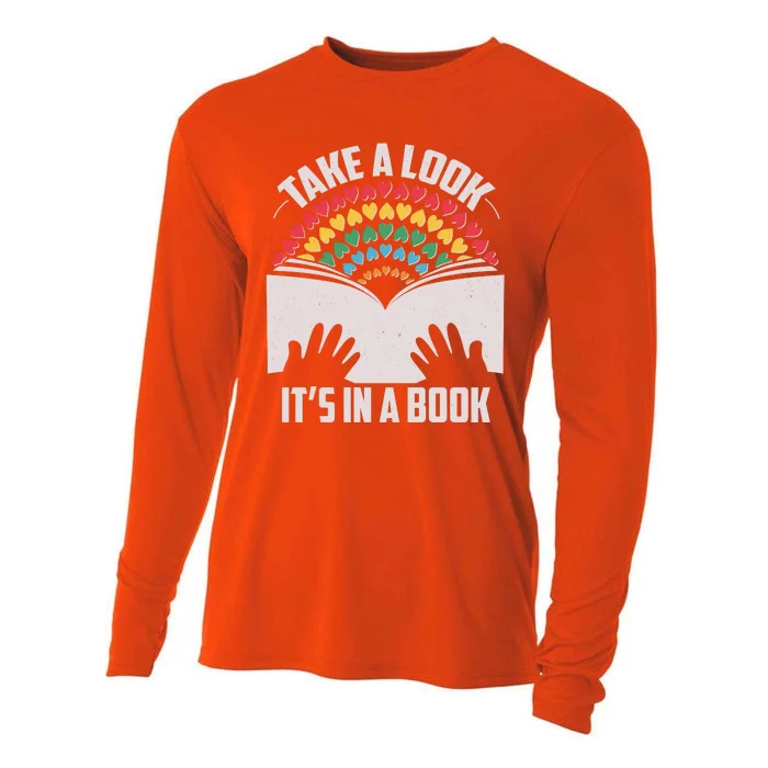 Cute Take A Look It's In A Book Cooling Performance Long Sleeve Crew