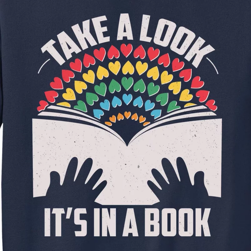 Cute Take A Look It's In A Book Sweatshirt