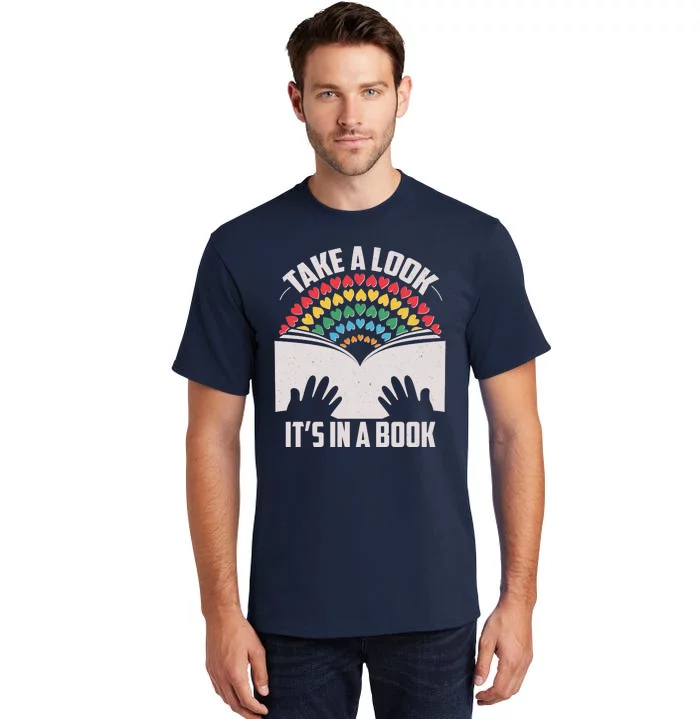 Cute Take A Look It's In A Book Tall T-Shirt