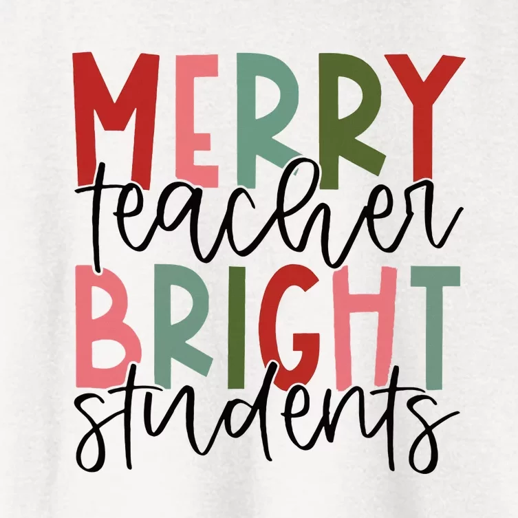 Christmas Teacher Appreciation Gift Women's Crop Top Tee