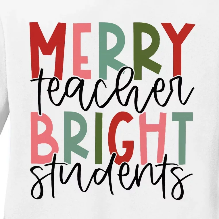 Christmas Teacher Appreciation Gift Ladies Long Sleeve Shirt