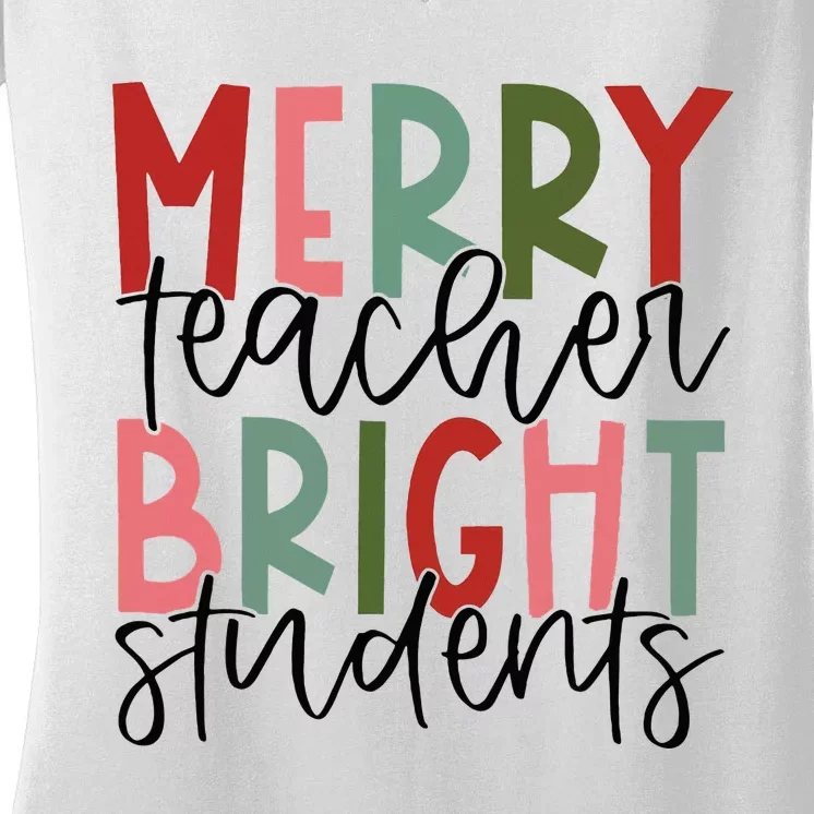 Christmas Teacher Appreciation Gift Women's V-Neck T-Shirt