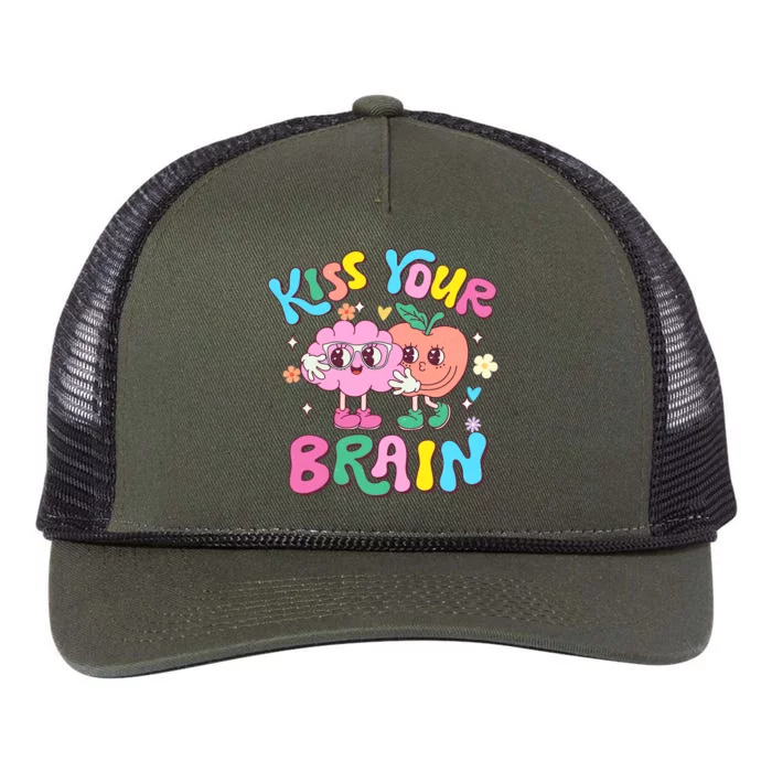 Cute Teacher Appreciation Back To School Retro Rope Trucker Hat Cap