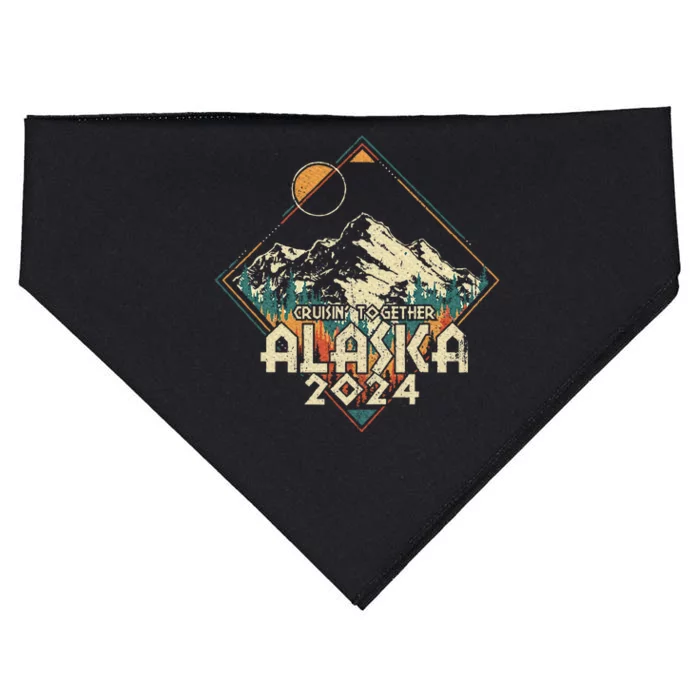 Cruisin Together Alaska 2024 Alaskan Cruise Trip Matching USA-Made Doggie Bandana