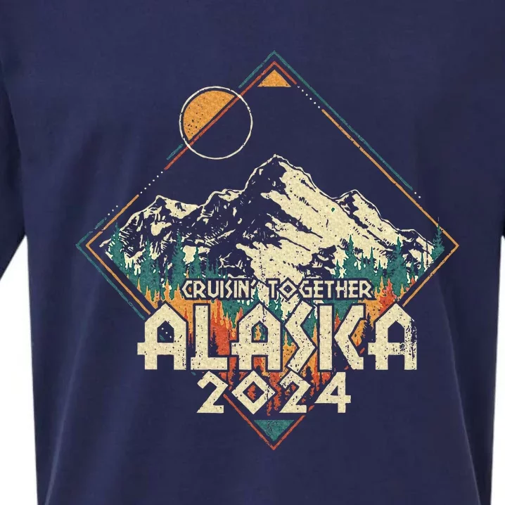 Cruisin Together Alaska 2024 Alaskan Cruise Trip Matching Sueded Cloud Jersey T-Shirt