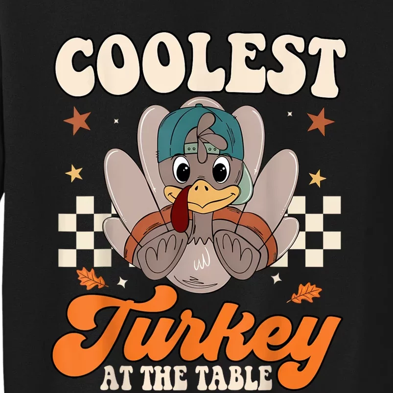 Coolest Turkey At The Table Thanksgiving Kids Sweatshirt