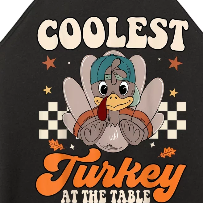 Coolest Turkey At The Table Thanksgiving Kids Women’s Perfect Tri Rocker Tank