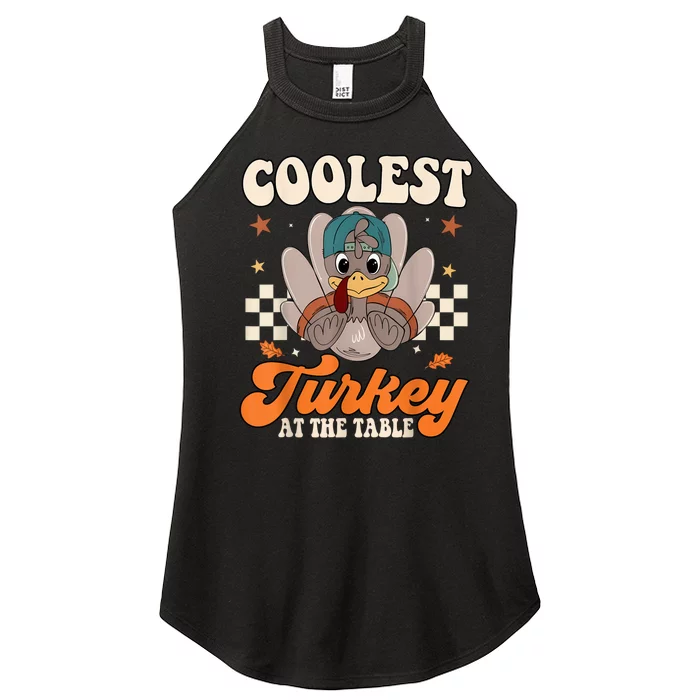 Coolest Turkey At The Table Thanksgiving Kids Women’s Perfect Tri Rocker Tank