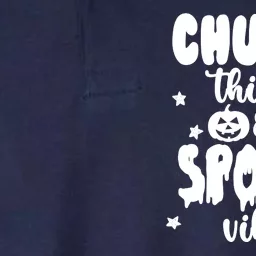 Chubby Thighs And Spooky Vibes Cute Halloween Softstyle Adult Sport Polo