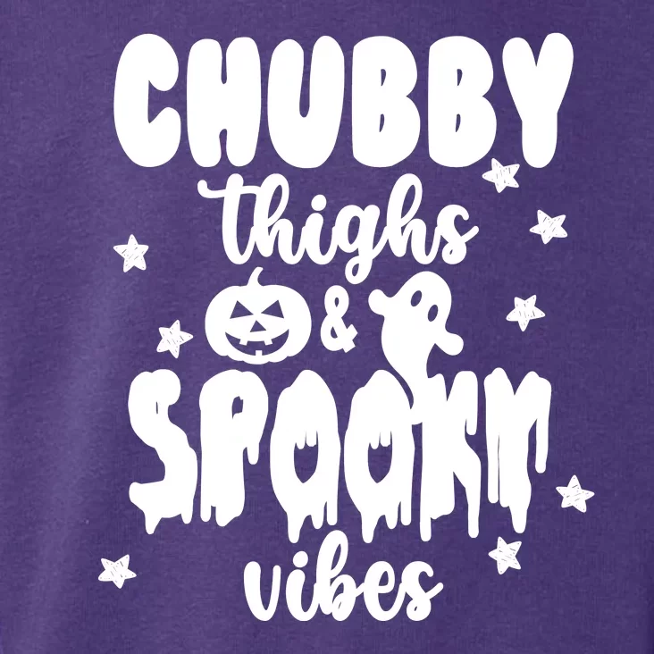 Chubby Thighs And Spooky Vibes Cute Halloween Toddler Hoodie