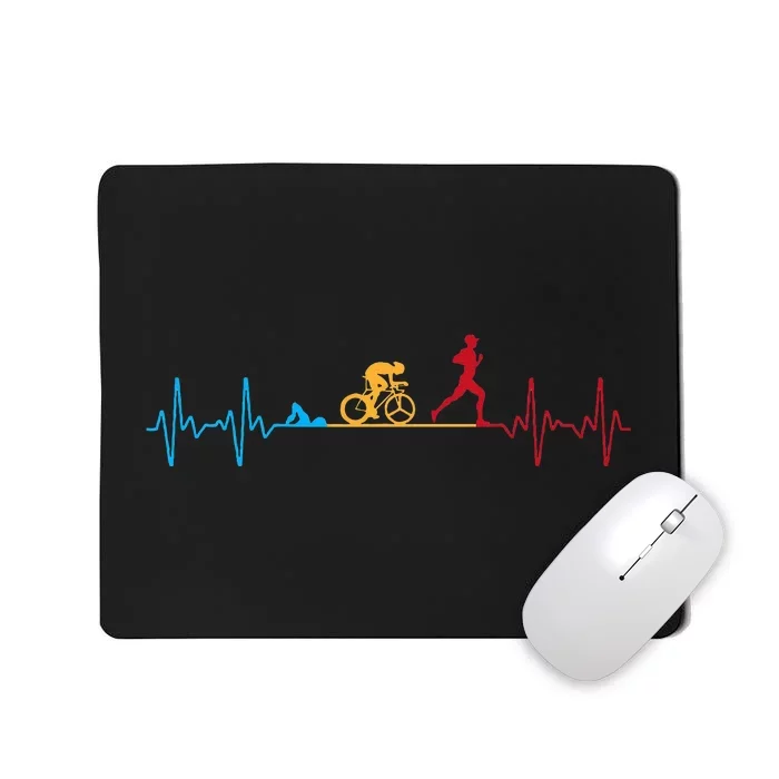 Cool Triathlon Art Triathlete Endurance Sport Mousepad