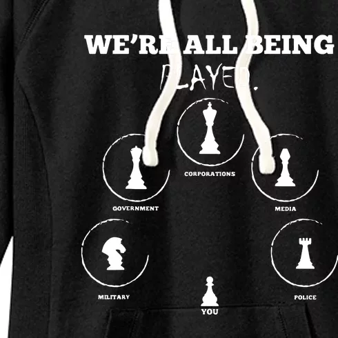 Conspiracy Theorist Anti Government Conspiracy Chess Women's Fleece Hoodie