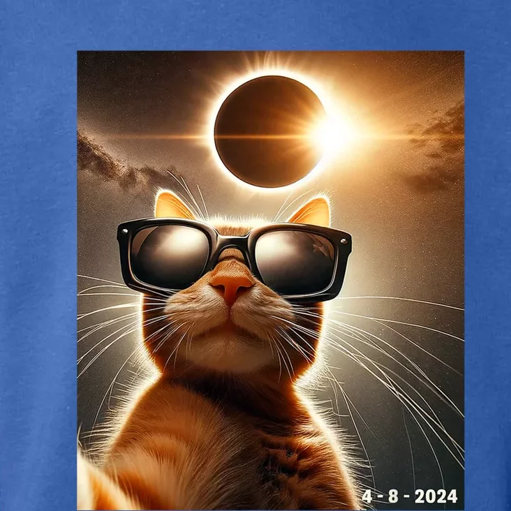 Cat Taking A Selfie With Solar 2024 Eclipse Wearing Glasses Toddler Hoodie