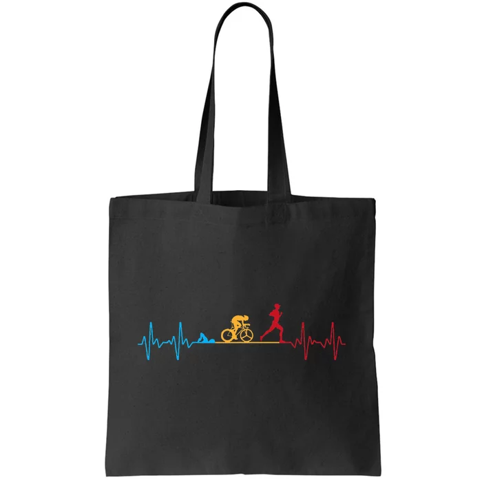 Cool Triathlon Art Triathlete Endurance Sport Tote Bag