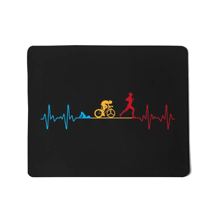 Cool Triathlon Art Triathlete Endurance Sport Mousepad