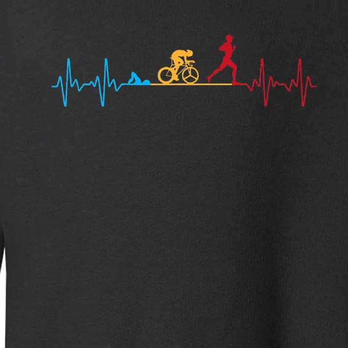 Cool Triathlon Art Triathlete Endurance Sport Toddler Sweatshirt