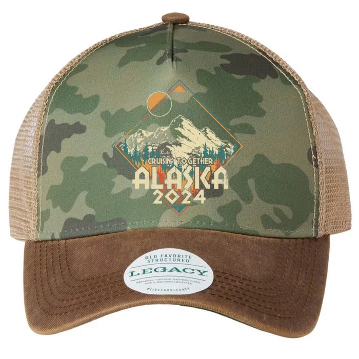 Cruisin Together Alaska 2024 Alaskan Cruise Trip Matching Legacy Tie Dye Trucker Hat