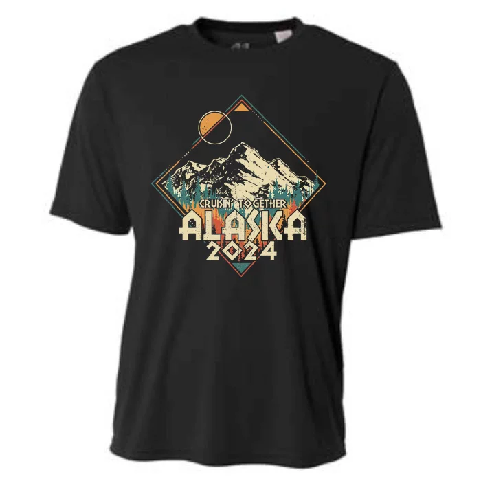 Cruisin Together Alaska 2024 Alaskan Cruise Trip Matching Cooling Performance Crew T-Shirt