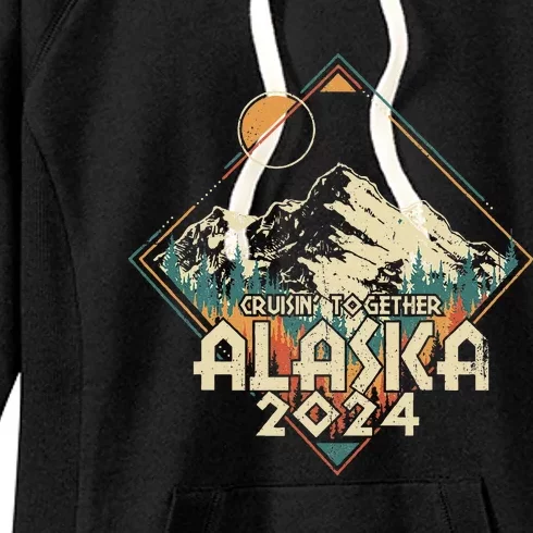 Cruisin Together Alaska 2024 Alaskan Cruise Trip Matching Women's Fleece Hoodie