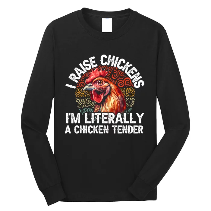 Chicken Tender Art Poultry Chicken Farmer Chicken Lovers Gift Long Sleeve Shirt