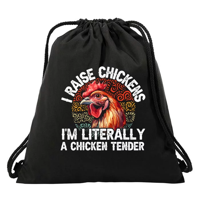 Chicken Tender Art Poultry Chicken Farmer Chicken Lovers Gift Drawstring Bag