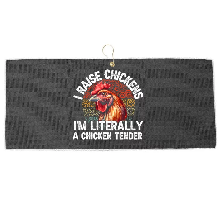 Chicken Tender Art Poultry Chicken Farmer Chicken Lovers Gift Large Microfiber Waffle Golf Towel