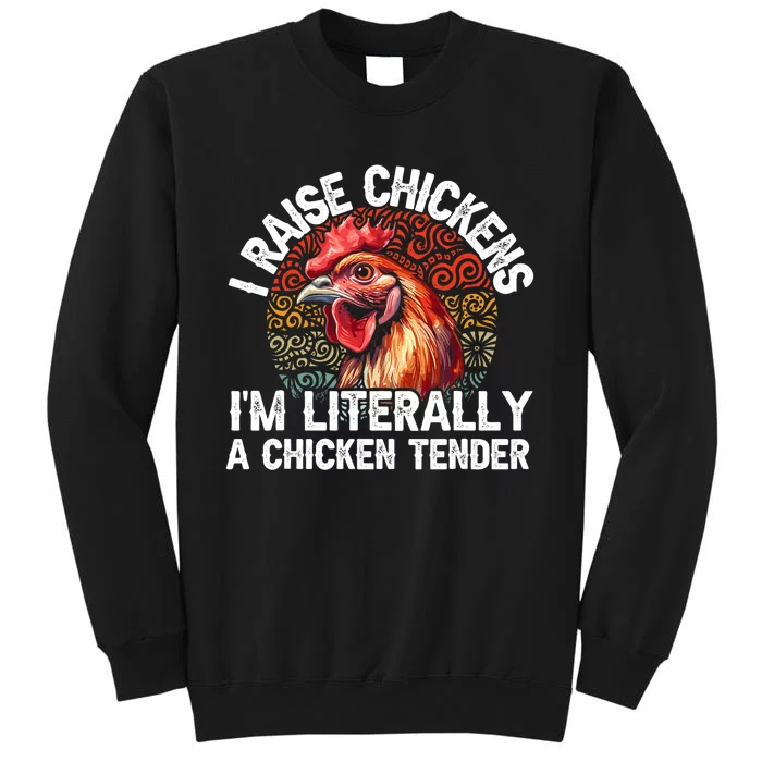 Chicken Tender Art Poultry Chicken Farmer Chicken Lovers Gift Tall Sweatshirt