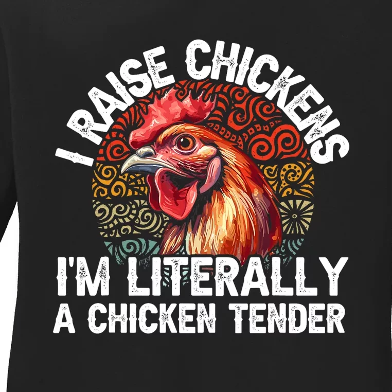 Chicken Tender Art Poultry Chicken Farmer Chicken Lovers Gift Ladies Long Sleeve Shirt