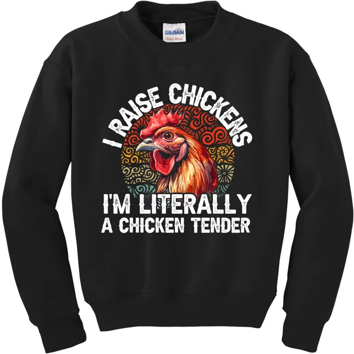 Chicken Tender Art Poultry Chicken Farmer Chicken Lovers Gift Kids Sweatshirt