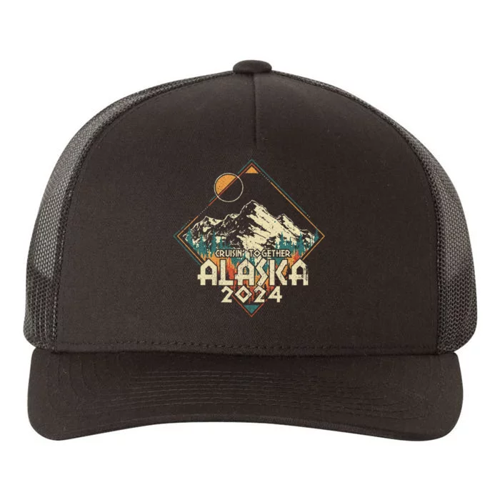 Cruisin Together Alaska 2024 Alaskan Cruise Trip Matching Yupoong Adult 5-Panel Trucker Hat