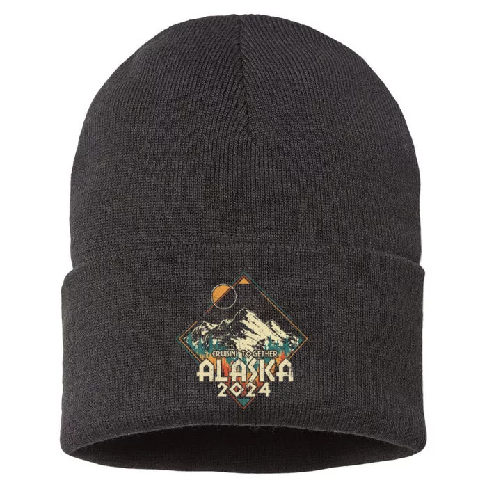 Cruisin Together Alaska 2024 Alaskan Cruise Trip Matching Sustainable Knit Beanie