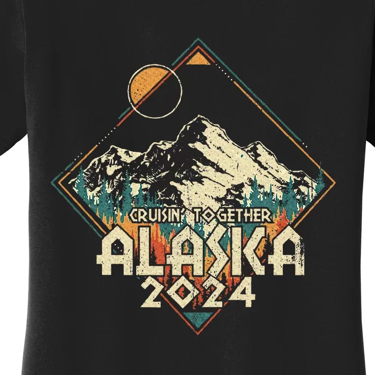 Cruisin Together Alaska 2024 Alaskan Cruise Trip Matching Women's T-Shirt