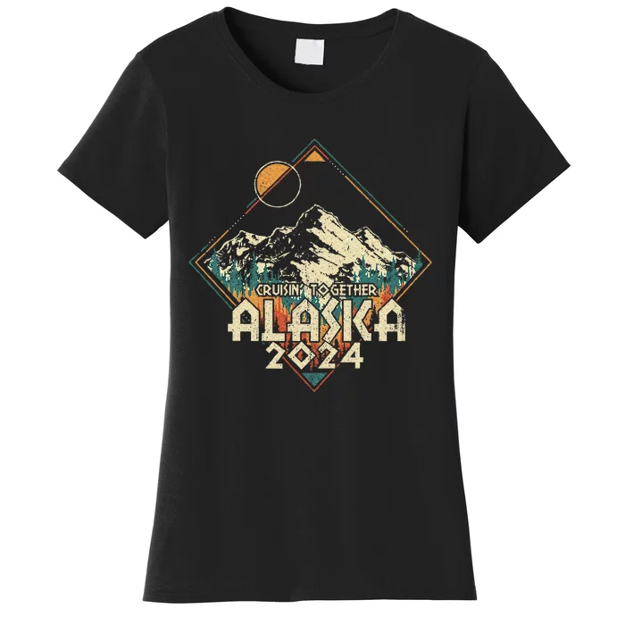 Cruisin Together Alaska 2024 Alaskan Cruise Trip Matching Women's T-Shirt