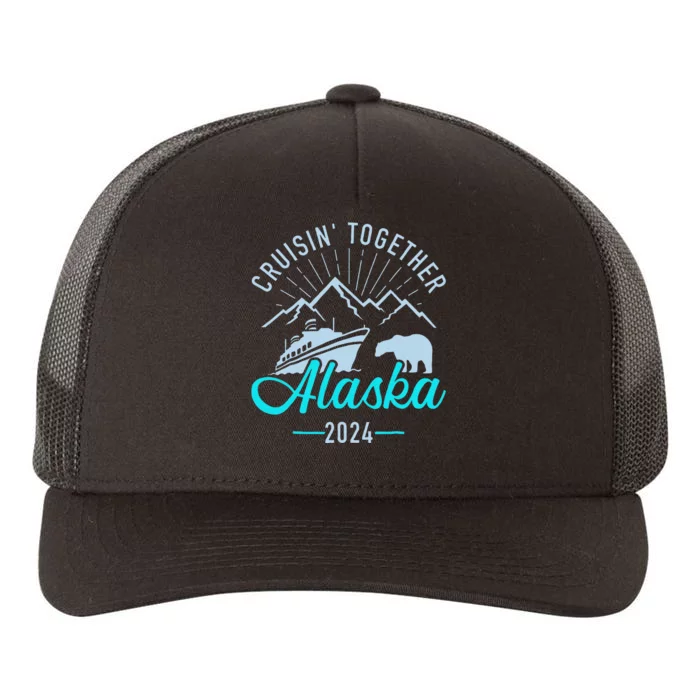 Cruisin Together Alaska 2024 Matching Cruising Vacation 2024 Yupoong Adult 5-Panel Trucker Hat