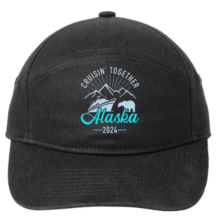 Cruisin Together Alaska 2024 Matching Cruising Vacation 2024 7-Panel Snapback Hat