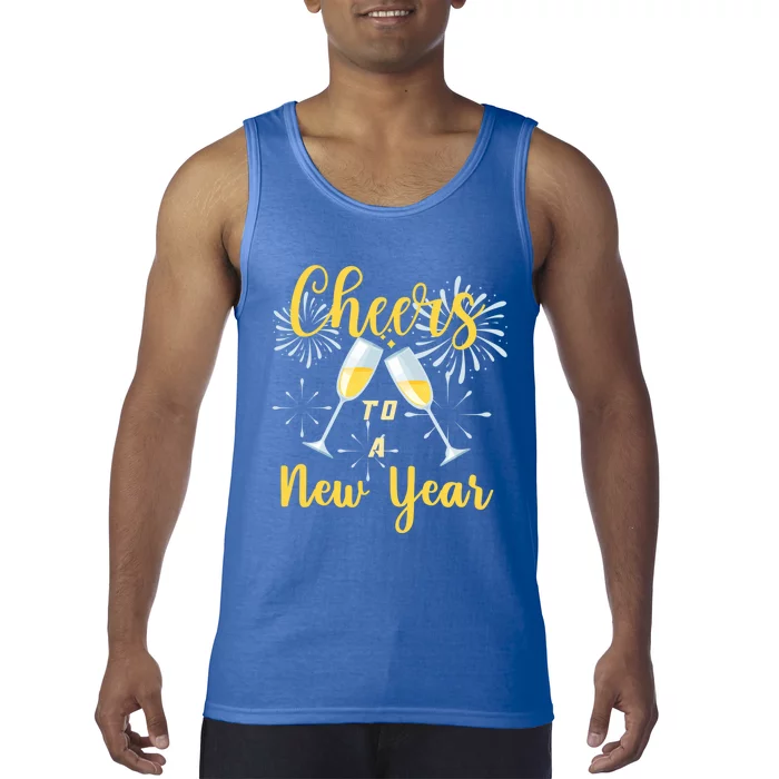 Cheers To A New Year New Years Eve Happy New Year Funny Gift Tank Top