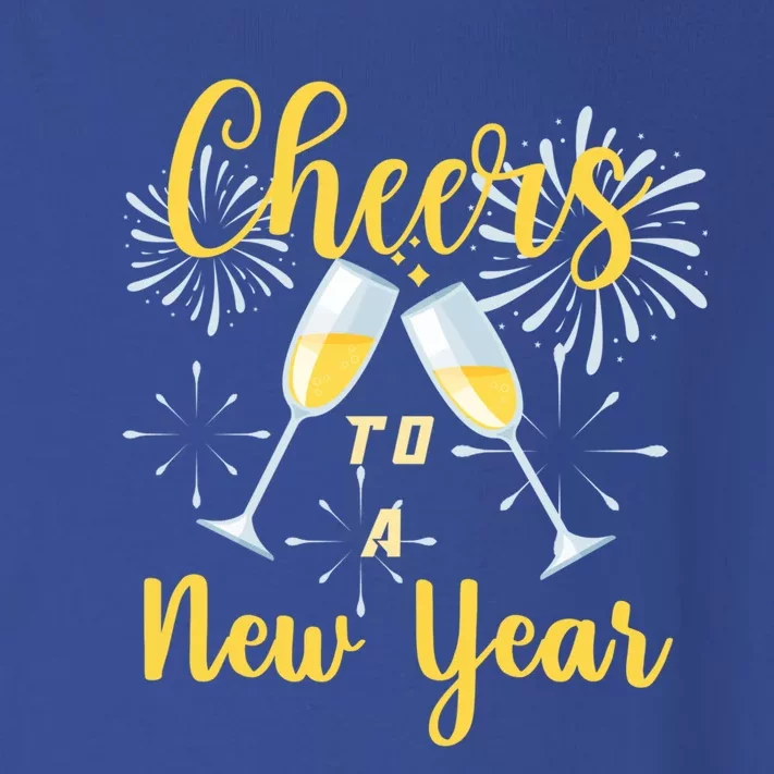 Cheers To A New Year New Years Eve Happy New Year Funny Gift Toddler Long Sleeve Shirt