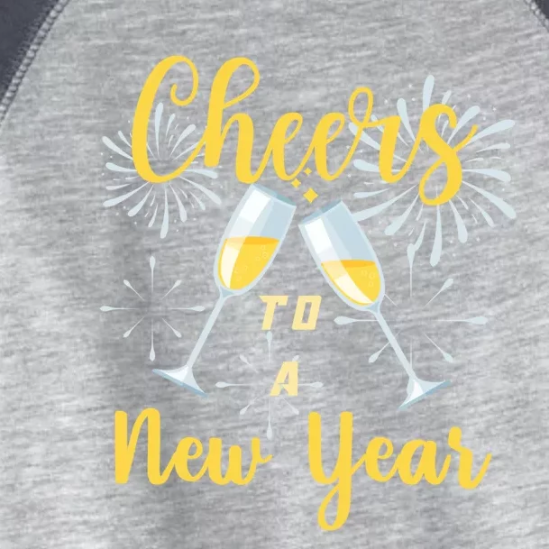 Cheers To A New Year New Years Eve Happy New Year Funny Gift Toddler Fine Jersey T-Shirt