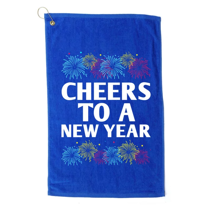 Cheers To A New Year Party Happy New Year Reunion Nye Family Gift Platinum Collection Golf Towel